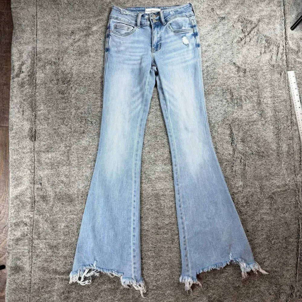 Flying Monkey Mid Rise Flare Jeans Women's 25